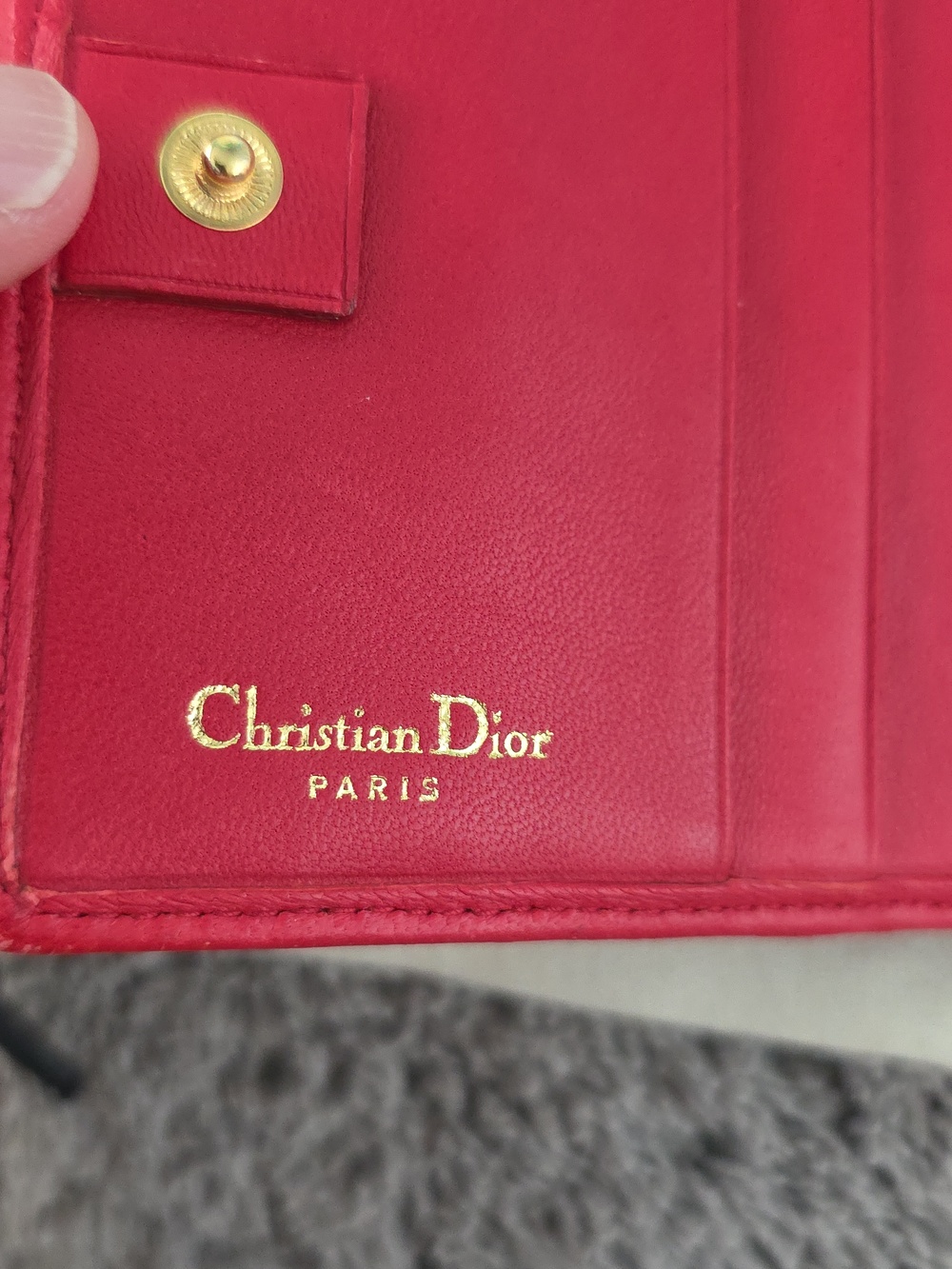 Dior Red Quilted Leather Wallet - Picture 8 of 13